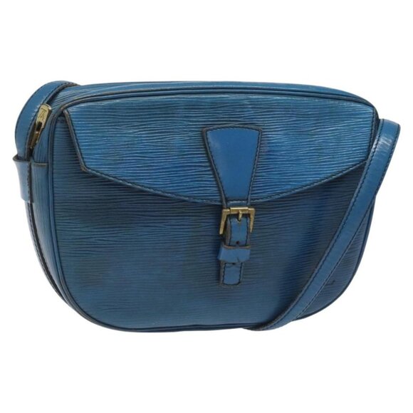 LOUIS VUITTON Epi June Feuille Shoulder Bag Blue M52155 LV Auth 114323 - Picture 1 of 16